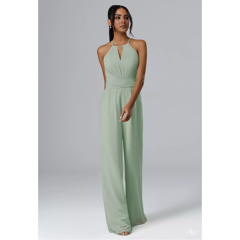 AW Bridal Peggie Jumpsuit Sage Green 8